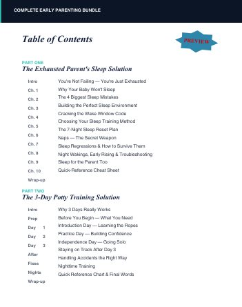 Complete Early Parenting Bundle — Baby Sleep + Potty Training Guides